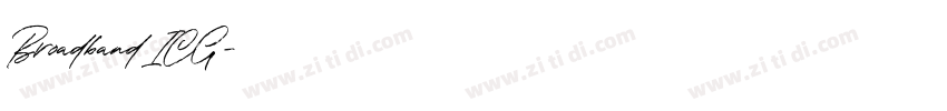 Broadband ICG字体转换